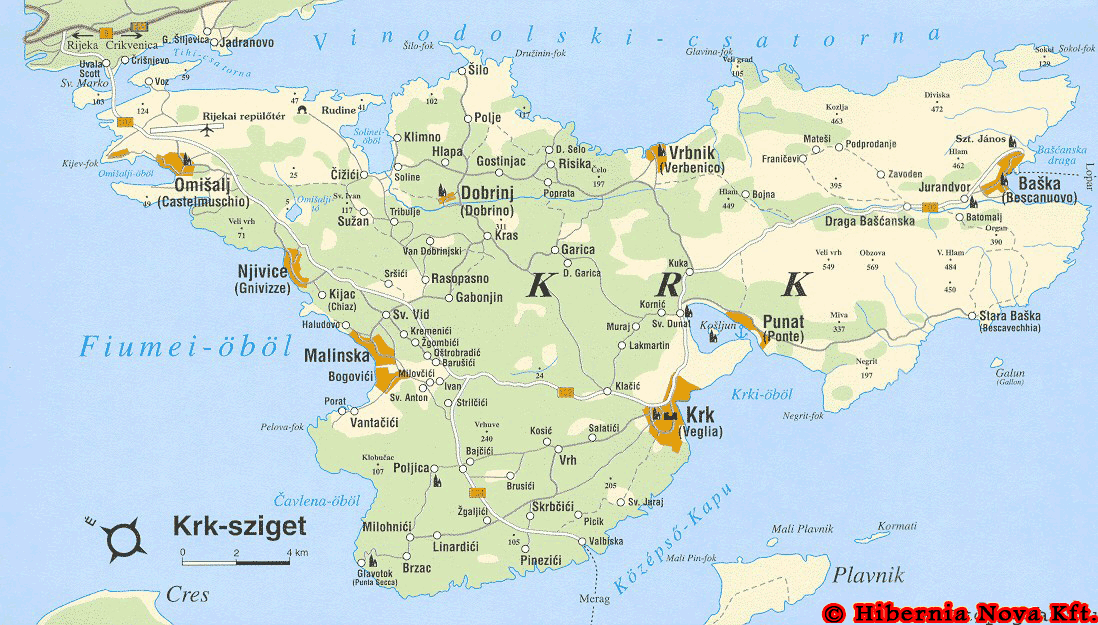 krk sziget térkép Horvátországi nyaralás: krk szigeti hotelek és apartmanok a Horvát  krk sziget térkép